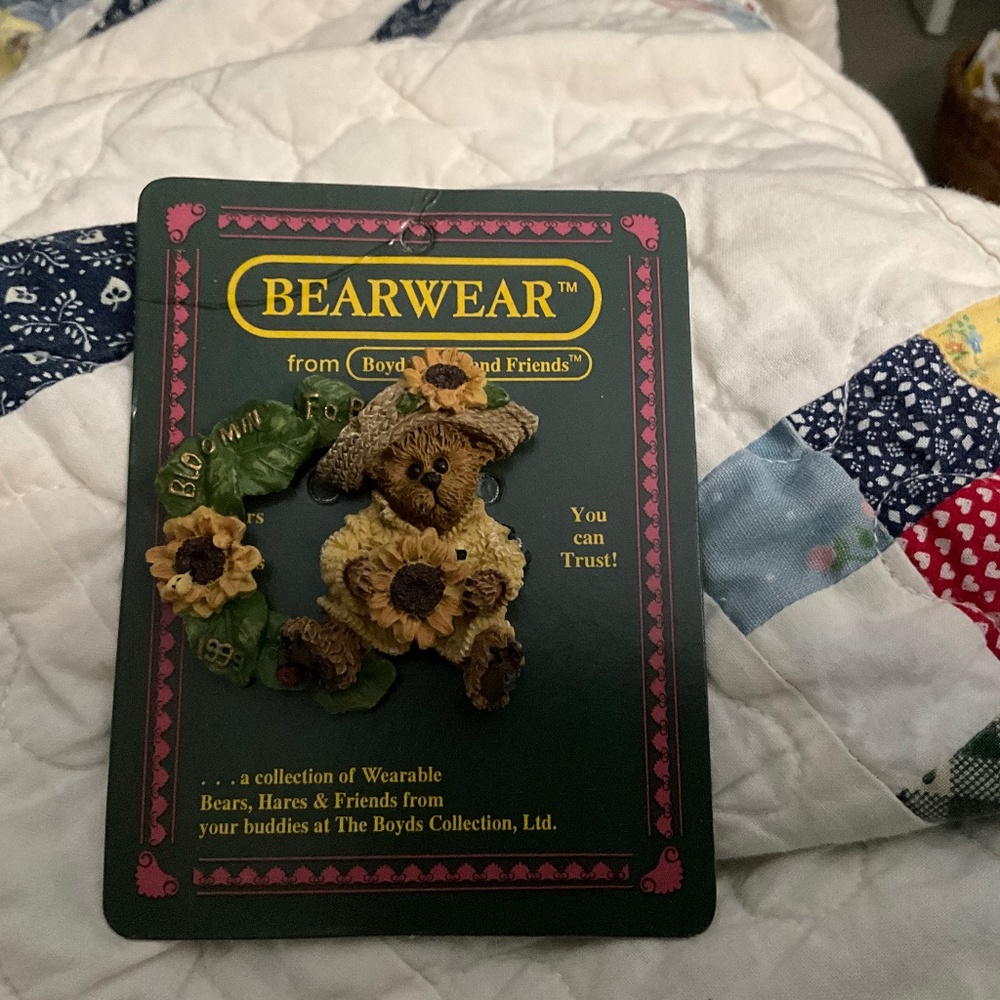 Vintage Boyds Bears & Friends Bearwear Brooch, 1999